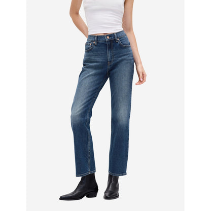 Women's High Rise '90S Slim Straight Crop Jeans