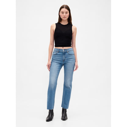Women's High Rise '90S Slim Straight Crop Jeans