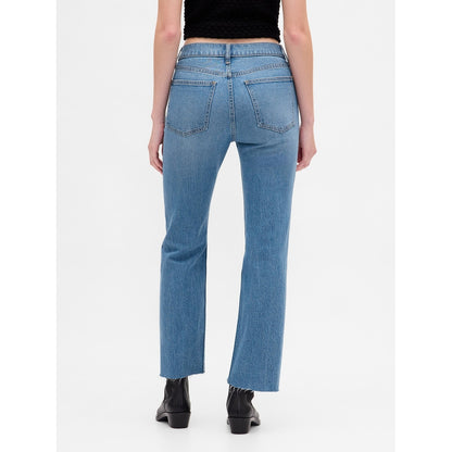 Women's High Rise '90S Slim Straight Crop Jeans