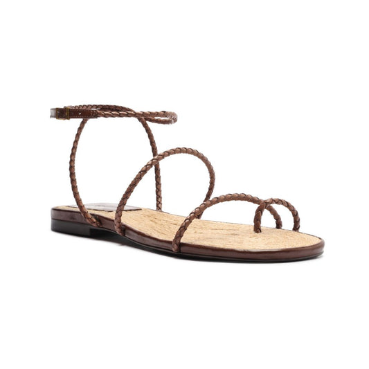 Schutz Women's Kaya Straw Flat Sandals