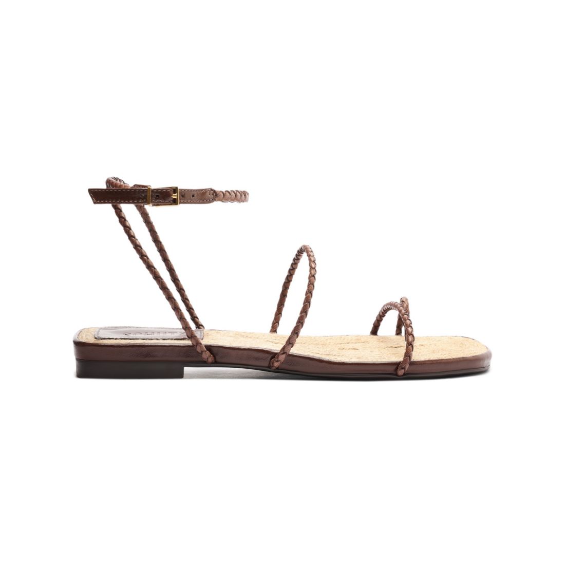 Schutz Women's Kaya Straw Flat Sandals