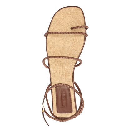 Schutz Women's Kaya Straw Flat Sandals
