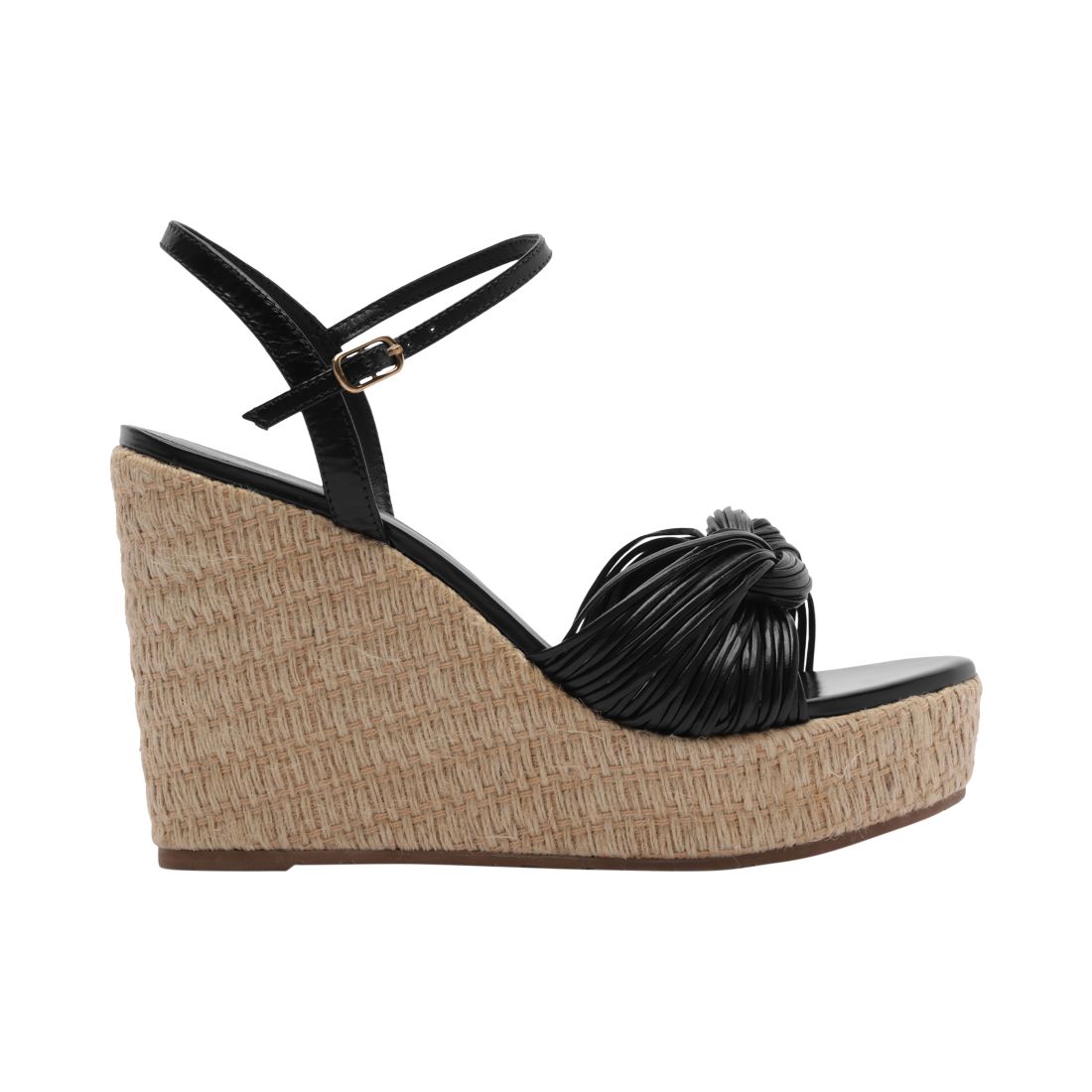 Arezzo Women's Charlotte Round Toe Wedge Sandals