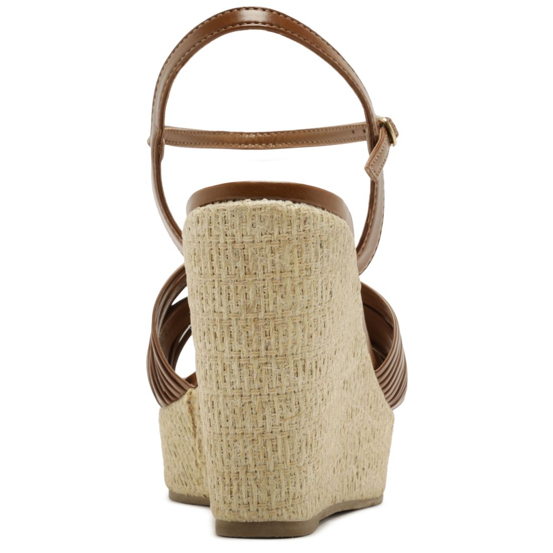 Arezzo Women's Charlotte Round Toe Wedge Sandals