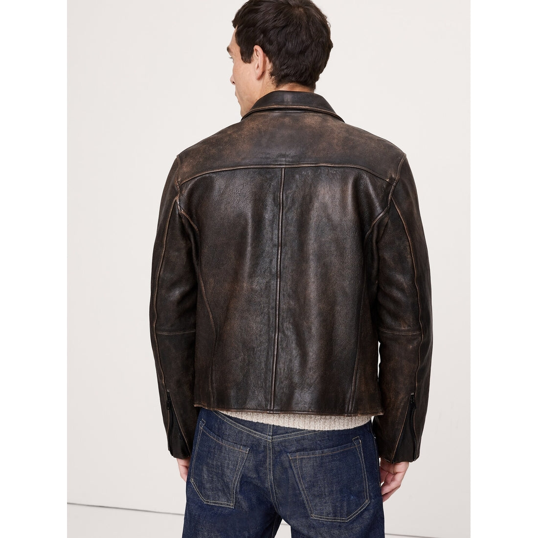 Men's Leather Racing Jacket