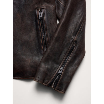 Men's Leather Racing Jacket