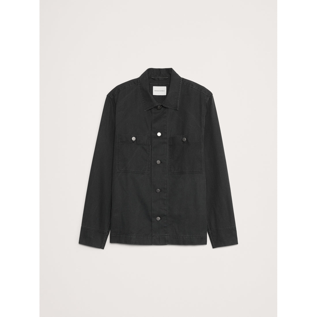 Men's Coated Cotton Twill Overshirt