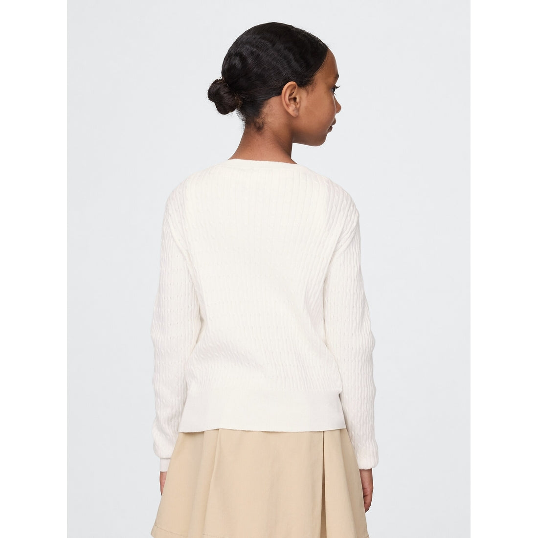 Girls' Uniform Cardigan Sweater
