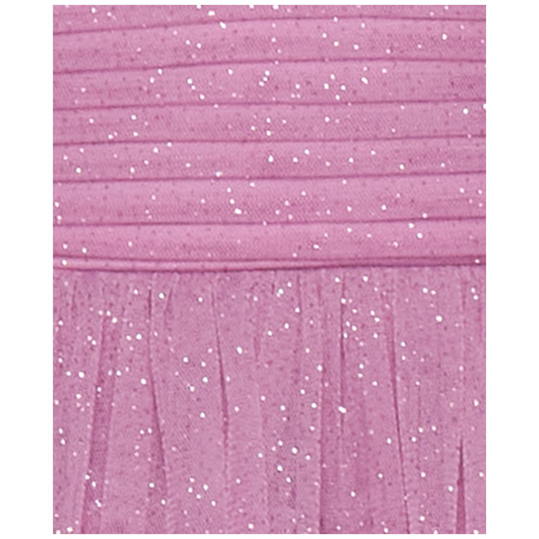 B Darlin Juniors' Strapless Side-Shirred Tiered Glitter Mini Dress