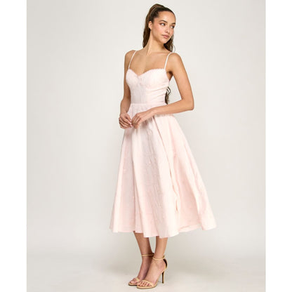 Alex & Sophia Juniors' Sweetheart Embroidered Fit & Flare Midi Dress