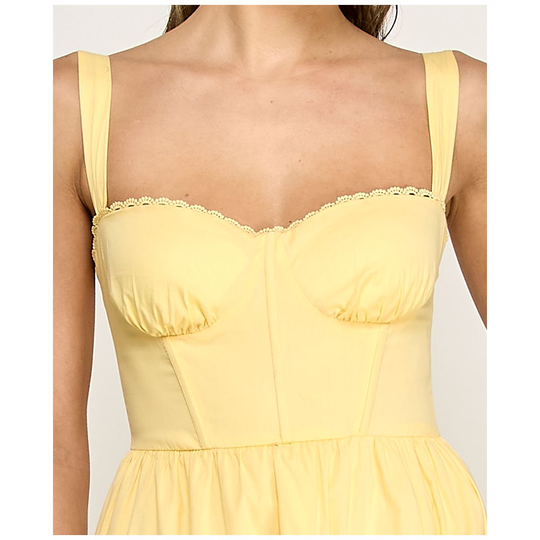 Alex & Sophia Juniors' Sweetheart Neck Tiered Poplin Midi Dress