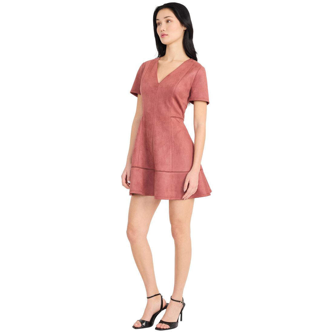 Donna Morgan Women's V-Neck Mini Dress
