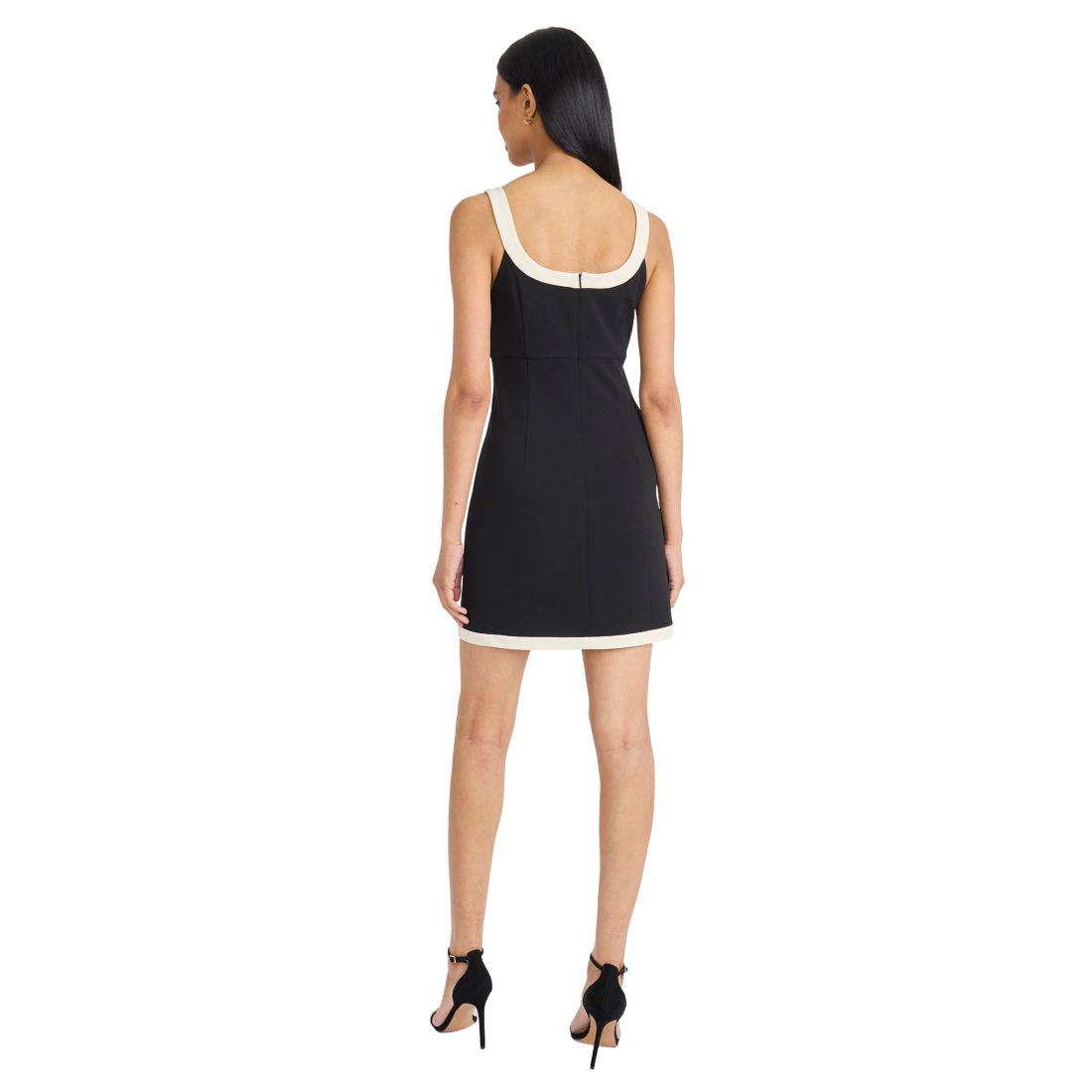 Donna Morgan Women's Tank Mini Dress - Black/ Ivory