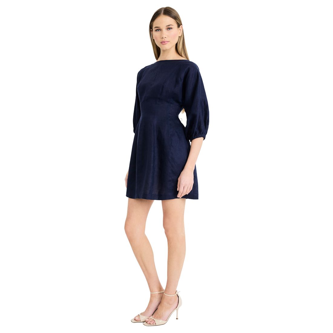 Luxely Women's Dolman-Sleeve Boat Neck Mini Dress