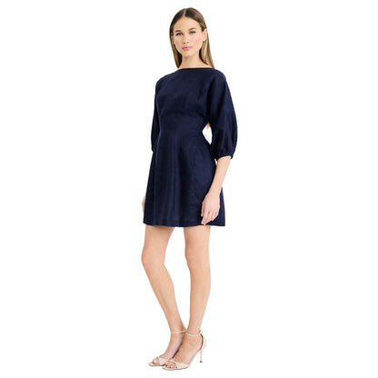 Luxely Women's Dolman-Sleeve Boat Neck Mini Dress