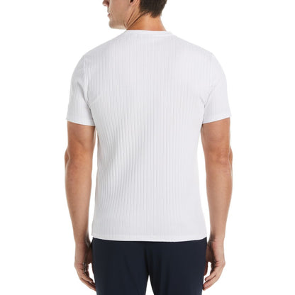 Perry Ellis Men's Rib Knit Crew Neck T-shirt