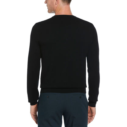 Perry Ellis Men's Crewneck Tech Pullover Sweater