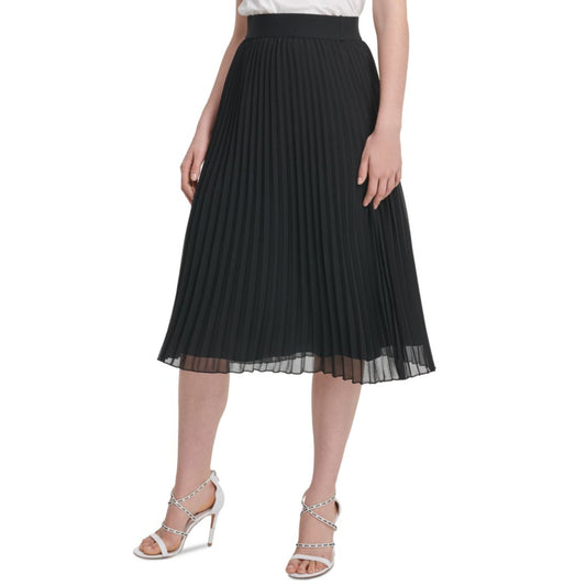 Dkny Pleated Midi Skirt