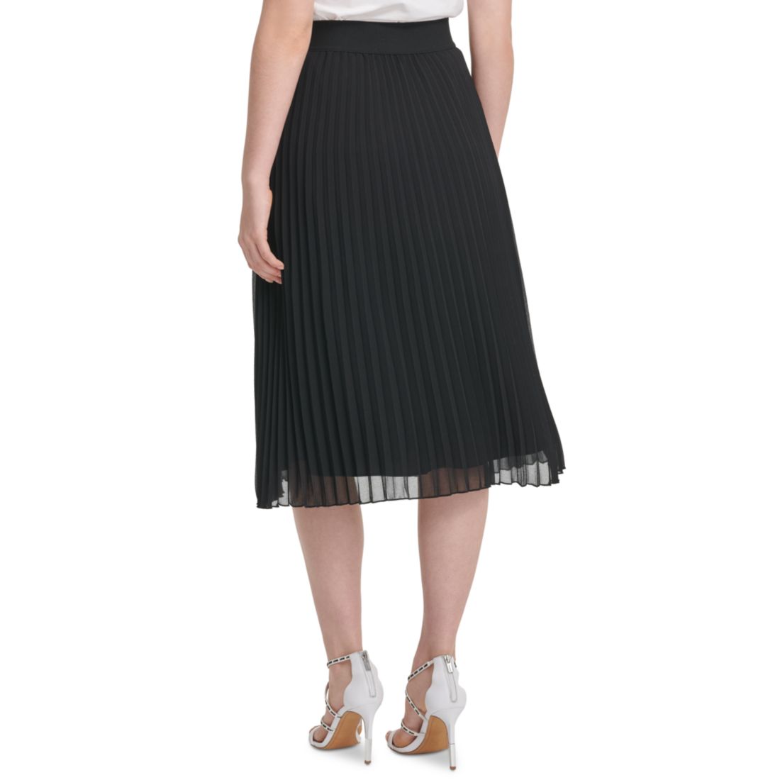 Dkny Pleated Midi Skirt