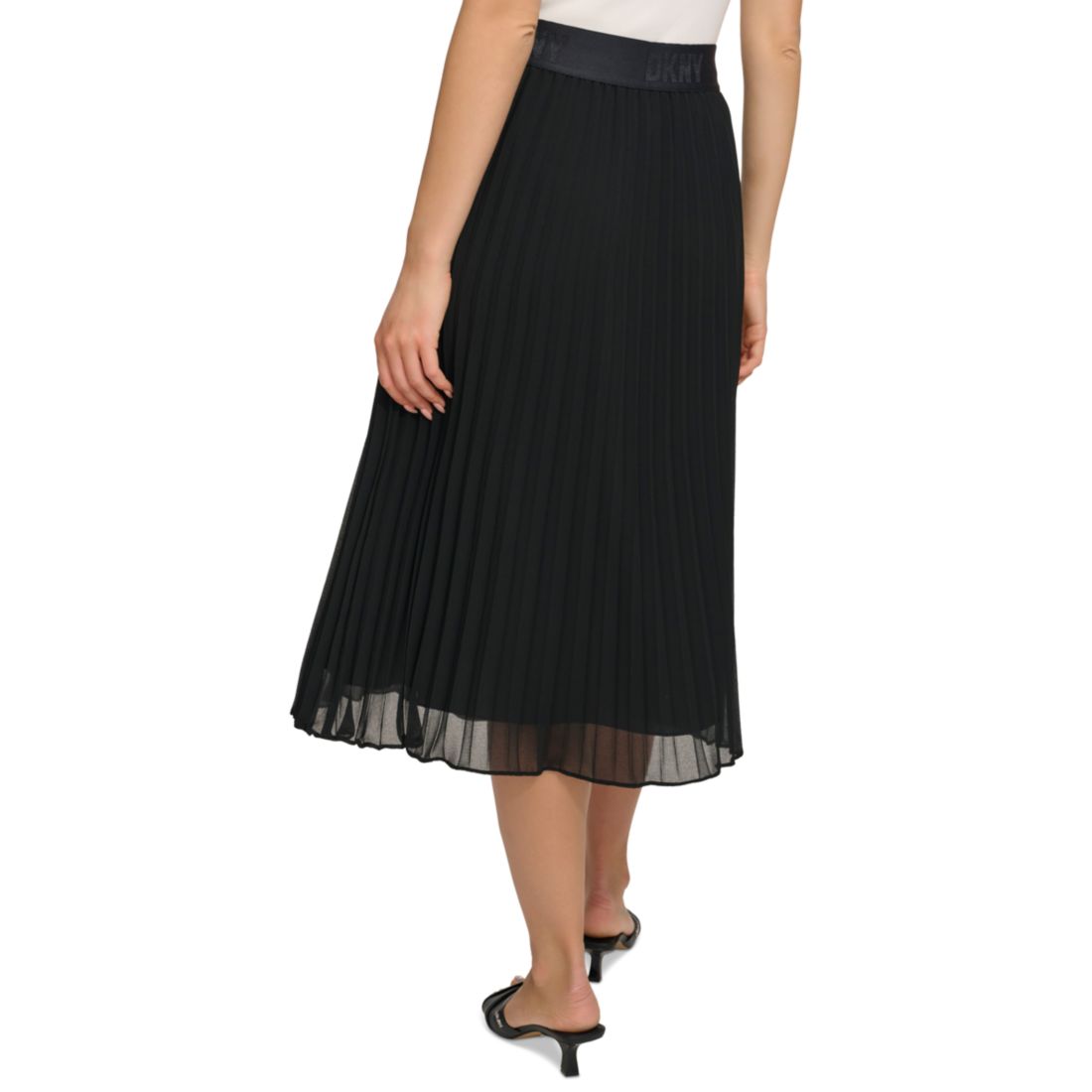Dkny Pleated Midi Skirt