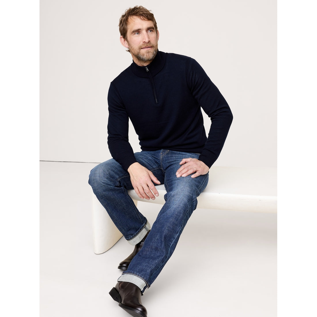 Men's Merino Half-Zip Sweater