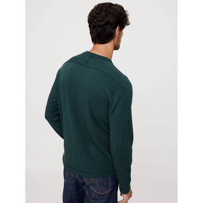 Men's Slub Double-Knit Crew-Neck T-Shirt