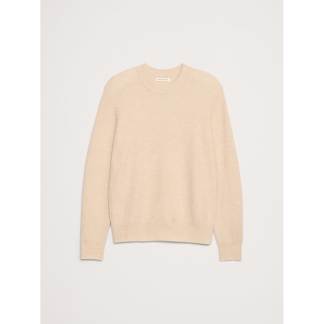 Men's Italian Merino-Cashmere Waffle-Knit Sweater