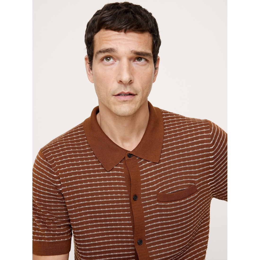 Men's Stripe Cotton Resort Shirt