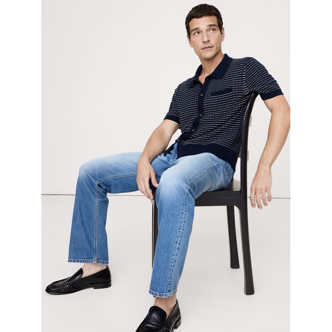 Men's Stripe Cotton Resort Shirt