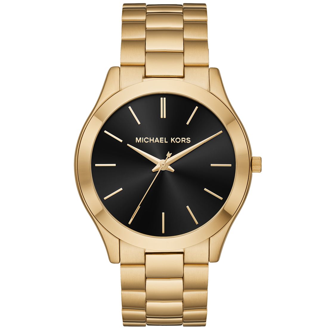Michael Kors Unisex Slim Runway Ion-Plated Stainless Steel Bracelet Watch 44mm