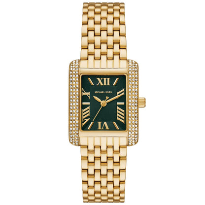 Michael Kors Women's Emery Three-Hand Gold-Tone Stainless Steel Watch 33 x 27mm
