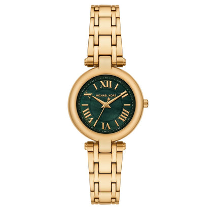 Michael Kors Women's Laney Three-Hand Gold-Tone Stainless Steel Watch, 30mm