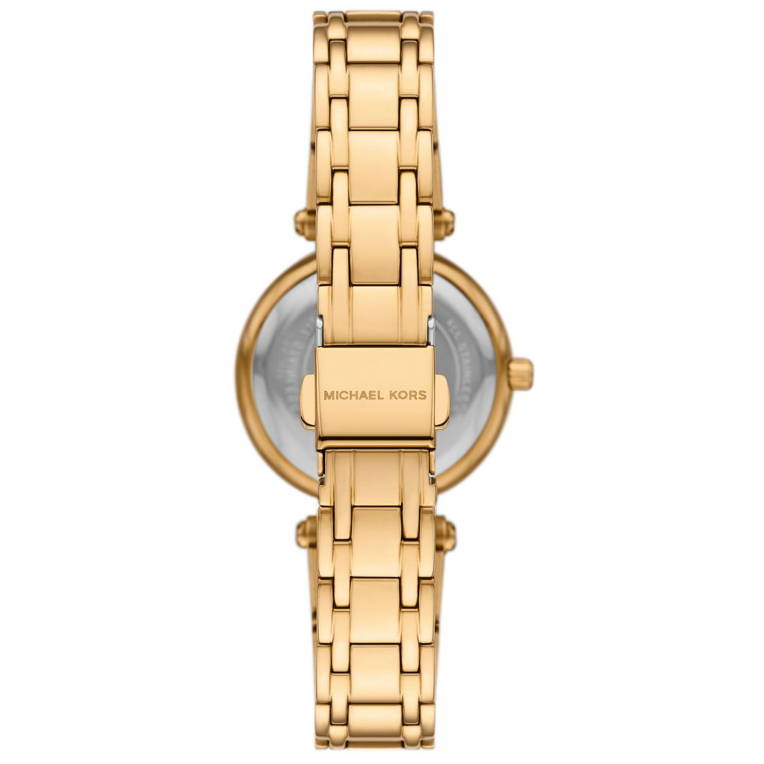 Michael Kors Women's Laney Three-Hand Gold-Tone Stainless Steel Watch, 30mm