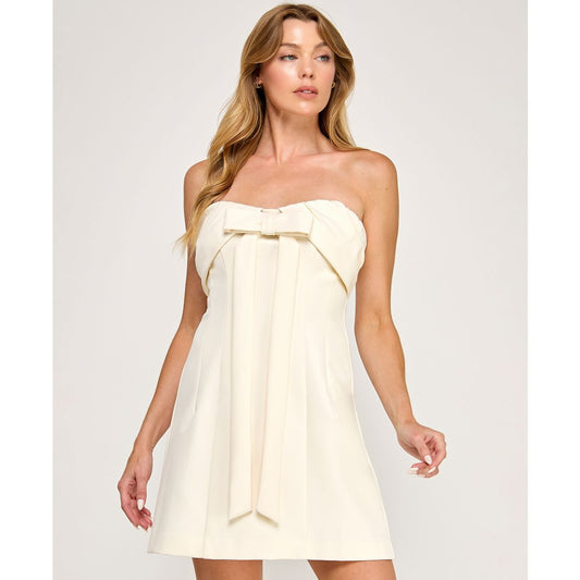 Seni & Cade Juniors' Strapless Mini Dress