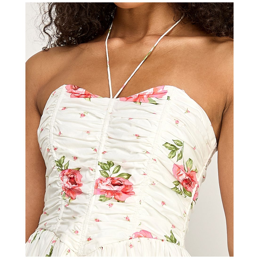 Seni & Cade Women's Floral Halter Neck Mini Dress