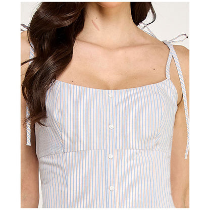 Seni & Cade Women's Stripe Square Neck Mini Dress