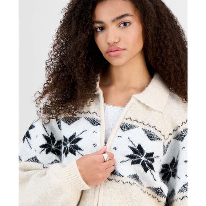 Blank Nyc Women's Digital Detox Zip-Front Cardigan