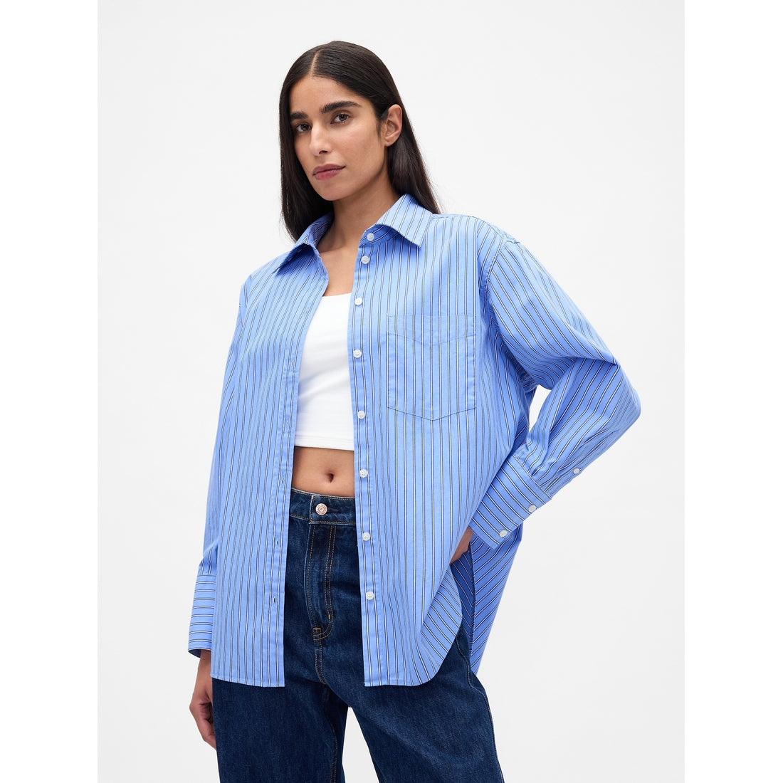 Women's Organic Cotton Poplin Big Shirt