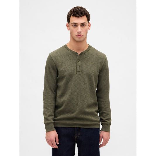 Men's Double-Knit Henley T-Shirt
