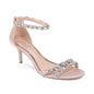 Jewel Badgley Mischka Women's Caroline Embellished Ankle Strap Evening Sandals