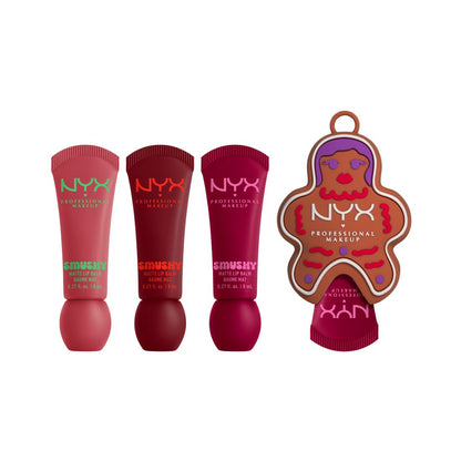 Nyx Professional Makeup 3-Pc. Holiday Smushy Lip Balm Gift Set - Snuggle Season, Squeeze N Sizzle, Swipe