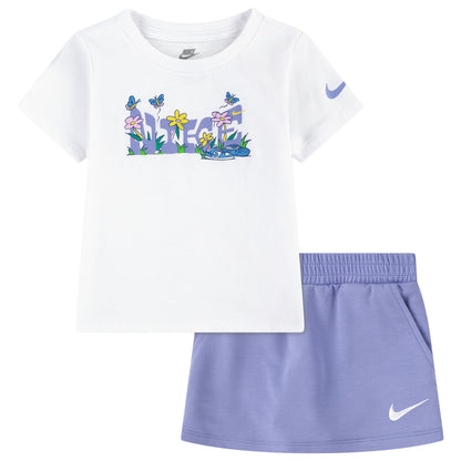 Girls Nike Flower Graphic Scooter T-shirt