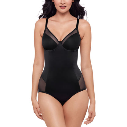 Miraclesuit Women's Sexy Sheer Shaping Padded-Cup Bodysuit