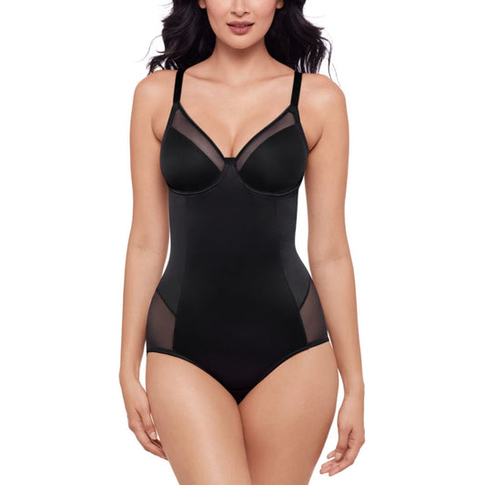 Miraclesuit Women's Sexy Sheer Shaping Padded-Cup Bodysuit