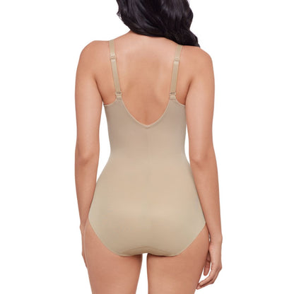 Miraclesuit Women's Sexy Sheer Shaping Padded-Cup Bodysuit