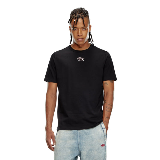 T-shirt with metallic Oval D