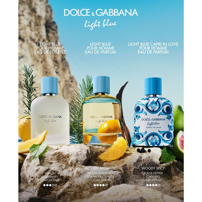 Dolce&Gabbana Light Blue Pour Homme Eau De Parfum Spray, 3.38 oz.
