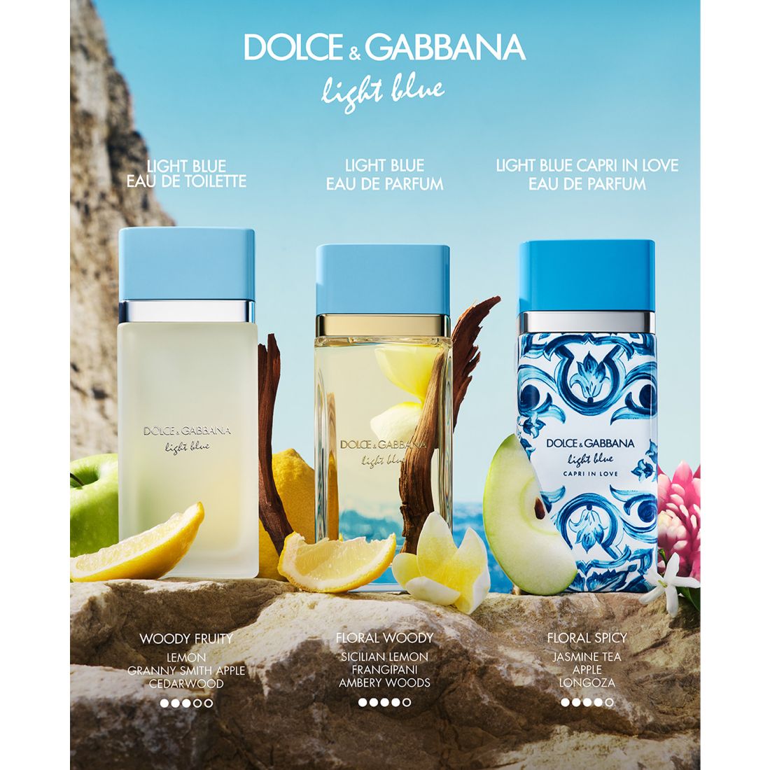 Dolce&Gabbana Light Blue Eau De Parfum Spray, 3.38 oz.
