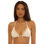 Becca Women's Caught In The Net Cheryl Triangle V-Neck Top