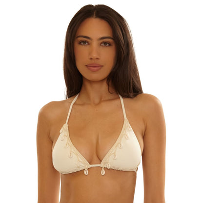 Becca Women's Caught In The Net Cheryl Triangle V-Neck Top